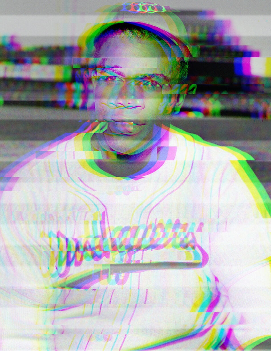Jackie Robinson Glitch Art, 2022, Photoshop