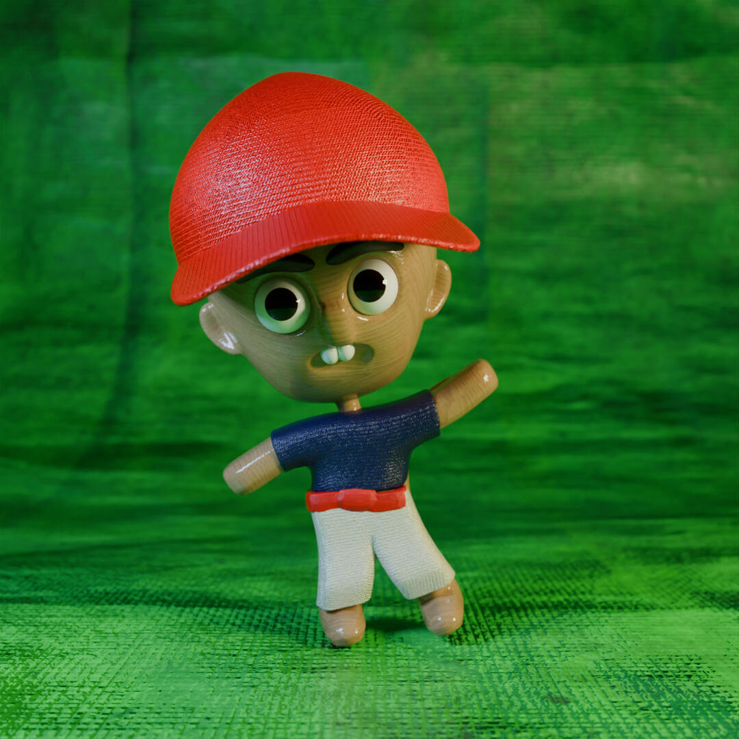 Fobblehead, 2024, Blender.